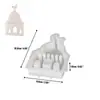 Molde de Gesso Aromaterapia Ornamento DIY Feriado Páscoa Casa Oca Silicone Atacado Molde de Assar