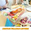 Suministro Transfronterizo Bandeja con Forma de Buzón de Acrílico Plato para Dulces y Snacks de Fiesta de Cumpleaños Caja para Pasteles, Frutas