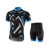 Traje de ciclismo de verão estampado de manga curta respirável de secagem rápida para mountain bike masculino justo variedade série Z10