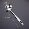 Cuchara de Mango Largo Acero Inoxidable 304 Cuchara para Sopa Doméstica Cuchara para Sopa de Mango Largo Cuchara para Hot Pot Combinación Colador Pequeño para Sopa y Gachas