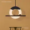 Lámpara de araña para sala de té Zen de estilo chino 2025 para sala de estar y comedor, estilo creativo de mediados de siglo Wabi-Sabi