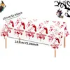 137*274cm Mantel de Halloween con Huellas de Manos y Pies Sangrientos Decoración de Ambiente para Fiesta de Fantasmas y Terror