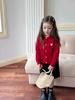 Roupa Infantil Aimobeibei para Meninas de Todos os Tamanhos, Suéter Quente de Tricô Trançado Estilo Coreano, Jaqueta Cardigã de Tricô com Coração