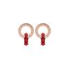 Pendientes de estilo coreano con números romanos y diamantes blancos, ligeros, de lujo, de acero de titanio de alta calidad, joyería para mujer de verano 2022.
