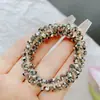 Diadema de Cristal Estilo Coreano para Mujer Accesorios Sencillos para el Cabello Banda Elástica Elegante Diadema Pulsera Cordón de Mano con Perlas Tocado de Doble Propósito