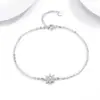 Pulseira Estrela Versátil de Prata Esterlina S925 Joia Elegante de Nicho Pulseira Simples de Estrela de Oito Pontas Acessórios de Moda Estilosos para Mulheres