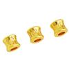 Color oro francés antiguo seis sílabas de la verdad cuentas de barril de agujero grande retro cuentas espaciadoras de transferencia material de cuerda accesorios de joyería DIY