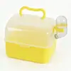 Jaula para Hámster con Diseño Panorámico Estilo Macarrón, Jaula de Viaje Portátil para Chinchillas y Hámsteres Dorados, Transportador Transpirable para Exteriores