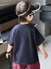 Camiseta de Verano de Manga Corta para Niños 2026 Nuevo Estilo Ropa para Niños Pequeños Bebé Estilo Coreano Top de Verano Delgado de Media Manga Camiseta de Moda