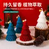 Caja de Regalo de Velas de Aromaterapia Decoración del Hogar Adornos para Dormitorio Árbol de Navidad Giratorio Regalos Hechos a Mano Recuerdos para Niñas