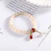 Pulsera de cristal de ágata roja ópalo nueva para mujer, joyería pequeña, colgante, pulsera de cuentas de Buda, joyería, pulsera de cuentas para pareja