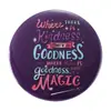 Serie de broches calientes con letras inglesas transfronterizas, broche moderno, texto inspirador exquisito, insignia de hojalata, pin decorativo para mochila