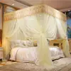 Mosquiteiro para Uso Doméstico, Cama de Casal 1,8m, Estilo Princesa, Estilo Palácio, De Chão, Quarto Tradicional, Três Portas, Estrutura Reforçada 1,5m
