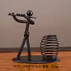 Metal Pequeño Contenedor de Bolígrafos de Escritorio Ironman Adornos Colección de Arte en Hierro Decoración Manualidades Banda Accesorios para el Hogar Regalos Regalos