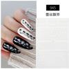 Adesivos de Nail Art de Renda Sexy Explosions Cross-border Adesivos de Nail Art à Prova D'água Adesivos de Nail Art de Renda Preta e Branca Jóias Adesivos de Nail Art de Onda