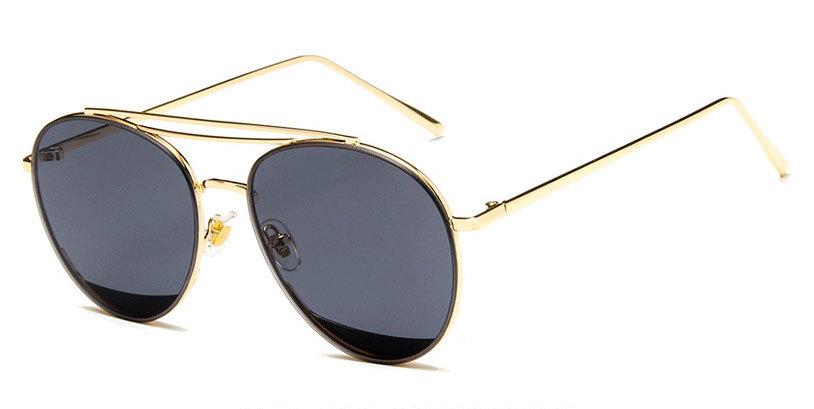 太阳眼镜_2017蓝色时尚透明太阳镜-吴亦凡韩版复古墨镜太阳