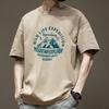 Camiseta de verano nueva y moderna para hombre, estilo americano, de manga corta, holgada y vintage.