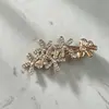 2026 Nuevo Pinza para el Cabello con Lazo de Pedrería Estilo Coreano para Mujer, Pinza Lateral para el Cabello con Flor de Perla, Pinza de Pato Accesorio para el Cabello