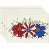 Manteles Individuales de la Serie de Celebración del 250 Aniversario de la Fundación de los Estados Unidos, Nuevos Productos Más Vendidos en Combinaciones de Colores Azul, Rojo y Blanco, Directamente del Fabricante