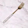 Cavaleiro Bonito Aço Inoxidável 304 Talheres Luxo Acessível Faca, Garfo e Colher de Aço Inoxidável Talheres Espelhados Conjunto de Caixa de Presente Venda por Atacado