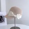 Chapéu de Cavaleiro Moda com Laço de Rede Verão Feminino Temperamento de Alto Padrão Boné de Baseball Respirável Proteção Solar Chapéu de Palha