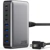 Cargador Múltiple de Nitruro de Galio de 200W Cargador de Escritorio Rápido Universal de Alta Potencia de 65W para Teléfonos Móviles, Tablets y Laptops 300W