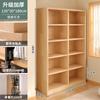 Estantería de madera maciza pura, armario de almacenamiento de piso, armario de almacenamiento de pino para niños, estantería de pared a pared para estudiantes, estantería para el hogar con puerta