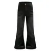 Calça jeans flare com estampa de leopardo retrô americana para homens, nova calça casual versátil de perna larga, corte reto, solta, para outono, para mulheres