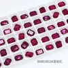 Dongzhou Diamante para Uñas Rosa Rojo Punto de Diamante Accesorios para Joyería DIY Forma Ovalada Especial Uña Portátil Diamante para Uña Venta al por Mayor