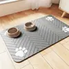 Temu quente linhas simples de lama de diatomáceas pet gato cachorro tapete de alimentação absorvente sujeira fácil de cuidar uma geração de pelos