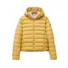 Chaqueta de Plumón Pinghu Chixin 90% Plumón de Pato Blanco con Capucha de Costilla para Mujer, Abrigo Corto de Moda Delgado Casual Otoño e Invierno Modelo Nuevo