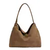 2026 Nueva Bolsa de Axila de Gran Capacidad Personalidad de Alta Estética Bolso de Hombro Único de Moda Color Sólido Sensación Relajada Bolso Tote Retro