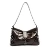 Nova bolsa feminina de cor sólida, moderna e única, para o dia a dia, bolsa de ombro simples para mulher, bolsa transversal