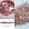 Acessórios para Nail Art Conjunto Olhos de Fada Glitter Gradiente Pó Glitter Glitter para Unhas Extensão para Unhas Iridescente