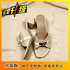 Sandalias de tacón alto para mujer, nueva colección de verano 2026, modernas y versátiles, casuales, diseño de nicho, puntera abierta, de una sola tira, sandalias de tacón grueso