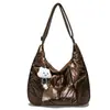 Bolso de Hombro Ligero con Pliegues Estilo Coreano para Mujer, Bolso Tote Casual de Gran Capacidad para Otoño e Invierno, Bolso Cruzado Versátil y Elegante para el Trabajo