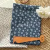 Tecido Floral Estampado Digitalmente Vintage de 40 Contagens, Série Cinza 100% Algodão