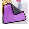 Toalla de Secado para Coche de Coralina 500g y 63g 30x60cm Doble Cara Gruesa Súper Absorbente Paño para Detallado de Automóviles para Lavado de Coches, Limpieza de Cristales Secado sin Rayaduras Amarillo Azul Verde Morado Rosa