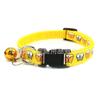 Collar estampado de dibujos animados para mascotas ajustable anti-pérdida collar de gato collar personalizado para perro animales pequeños productos para exteriores