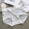 Calça de Gelo de Ar de Verão Sem Marcas Roupa Íntima Feminina Algodão Puro Antibacteriano Virilha Estudante Roupa Íntima Ultra-fina Sem Marcas Feminina