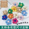 Accesorios para el cabello a cuadros con flores de cinco pétalos de algodón tridimensionales de estilo pastoral, accesorios de tela hechos a mano, accesorios de flores, broche de joyería