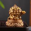 Adornos creativos para mascotas de té que cambian de color, boutique valiente giratoria que puede soportar el tiempo para correr, mesa de té, accesorios para mesa de té, juego de té, sapo dorado