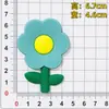 Goma Blanda de PVC Flores de Dibujos Animados Coloridas Accesorios para Fundas de Teléfono Móvil Bolsas Ropa Zapatos Accesorios Parches Decoraciones Colección
