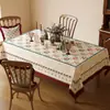 Mantel impermeable y a prueba de aceite, paño de escritorio sin lavado, mantel rectangular de estilo ins para comedor, mantel de PVC de estilo de lujo ligero de alta gama para mesa de café