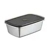Caja de almacenamiento wholesale transfronteriza con tapa, gran capacidad, sellado de alimentos para refrigerador, lonchera, comercial, acero inoxidable 304, caja para conservar la frescura