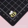 Accesorios de resina transparentes de animales lindos de dibujos animados, rana, abeja, pegamento de crema, caja de papelería DIY, calcomanías para pasador de pelo