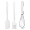 Brocha de Aceite de Silicona Mini Traje de Horneado de Silicona Juego de Tres Piezas Temperatura Alta Raspador de Silicona para Pastel y Crema Batidor de Huevos