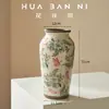 Estilo Pastoral Retrô Novo Estilo Chinês Vaso de Porcelana Azul e Branca para Sala de Estar Arranjo de Flores, Vaso de Flores Cerâmico, Decoração de Mesa de Jantar, Recipiente de Flores de Alto Padrão