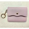 Nuevo tarjetero ultrafino transfronterizo de color sólido, simple, mini, portátil, con llavero colgante decorativo, tarjetero, tarjetero para tarjeta de autobús