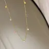 2025 Nuevo Collar Arcoíris Ou Ruofeng para Mujer Verano Dulce Diamante Brillante Dopamina Colgante Cadena Avanzada para Clavícula